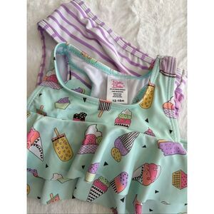 Ruffle Butts Ice Cream Bathing Suit Size 12-18 Months
